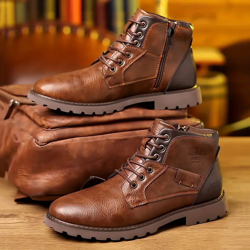 Giovanni™ | Bottes en Cuir avec Fermeture Éclair