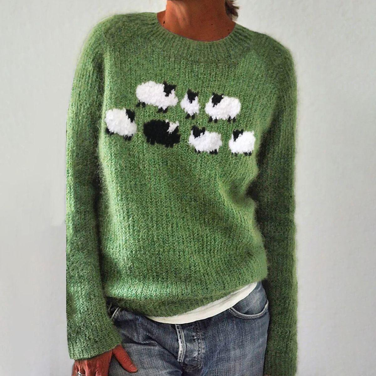 VERDE™ | PULL À MANCHES LONGUES EN STYLE ARTISANAL