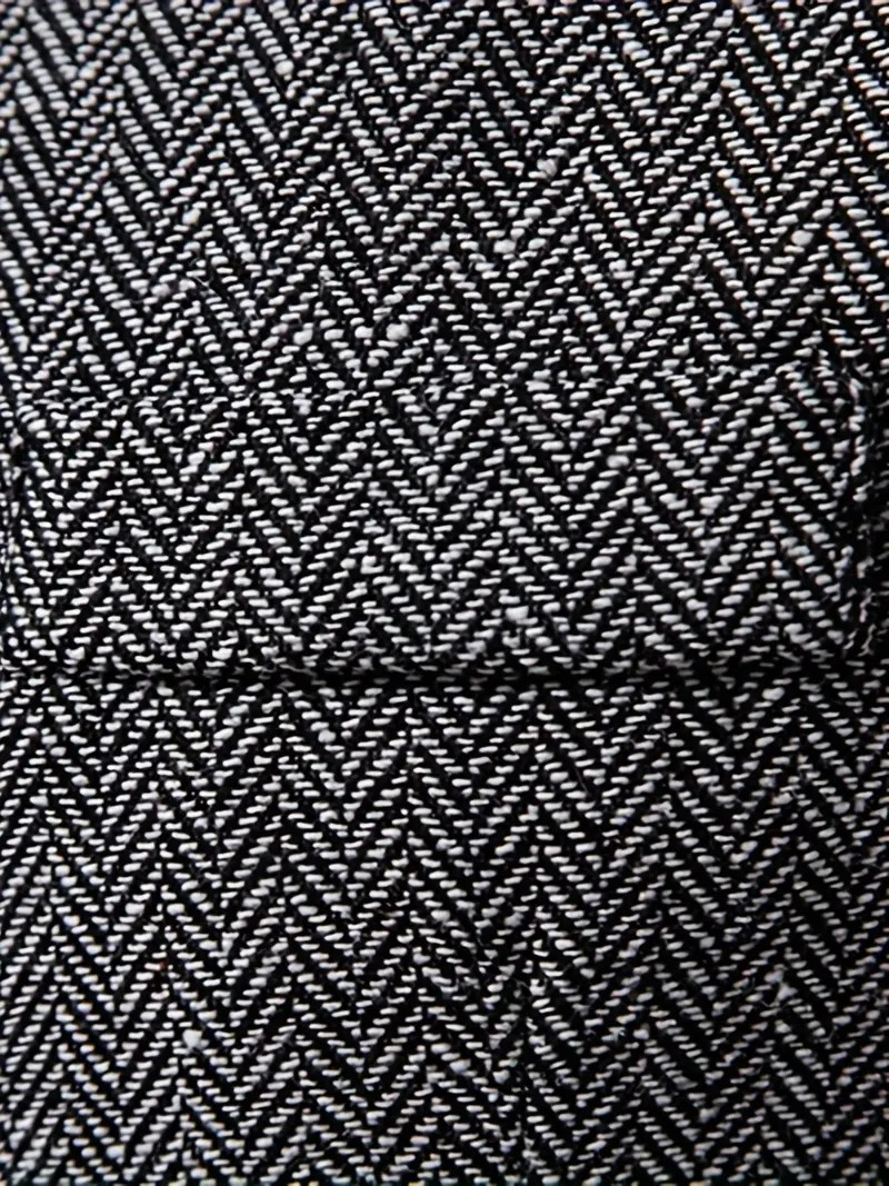 FERDINANDO - GILET À MOTIF CHEVRON RÉTRO