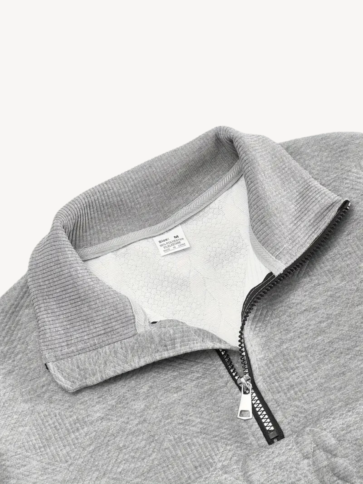 RANIERO - PULL HENLEY CASUAL À MI-ZIP