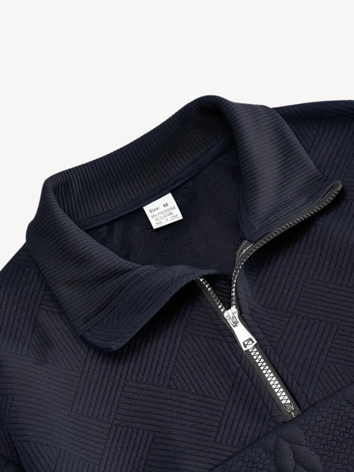 RANIERO - PULL HENLEY CASUAL À MI-ZIP