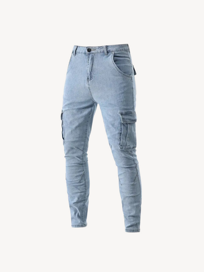 OLIVIERO - PANTALONS CARGO À ÉLASTICITÉ MOYENNE