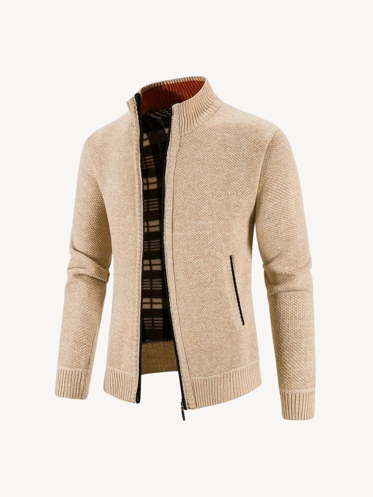 CORRADO - CARDIGAN CONFORTABLE AVEC ZIP