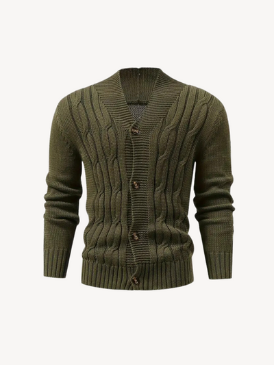 REMIGIO - CARDIGAN EN MAILLE AVEC BOUTONS