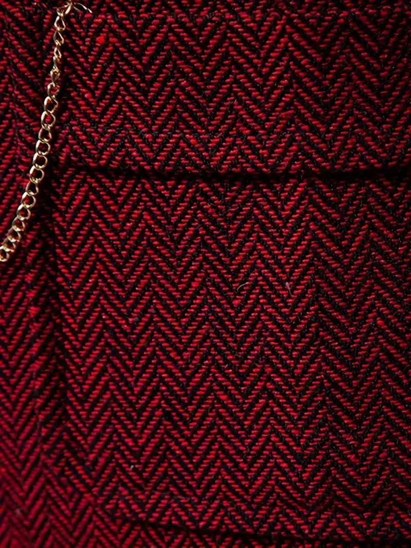 FERDINANDO - GILET À MOTIF CHEVRON RÉTRO